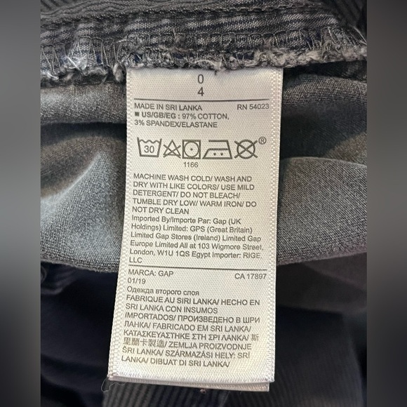 GAP Girlfriend Chino Short Women's Casual Gray Shorts Size 0 - Picture 12 of 15